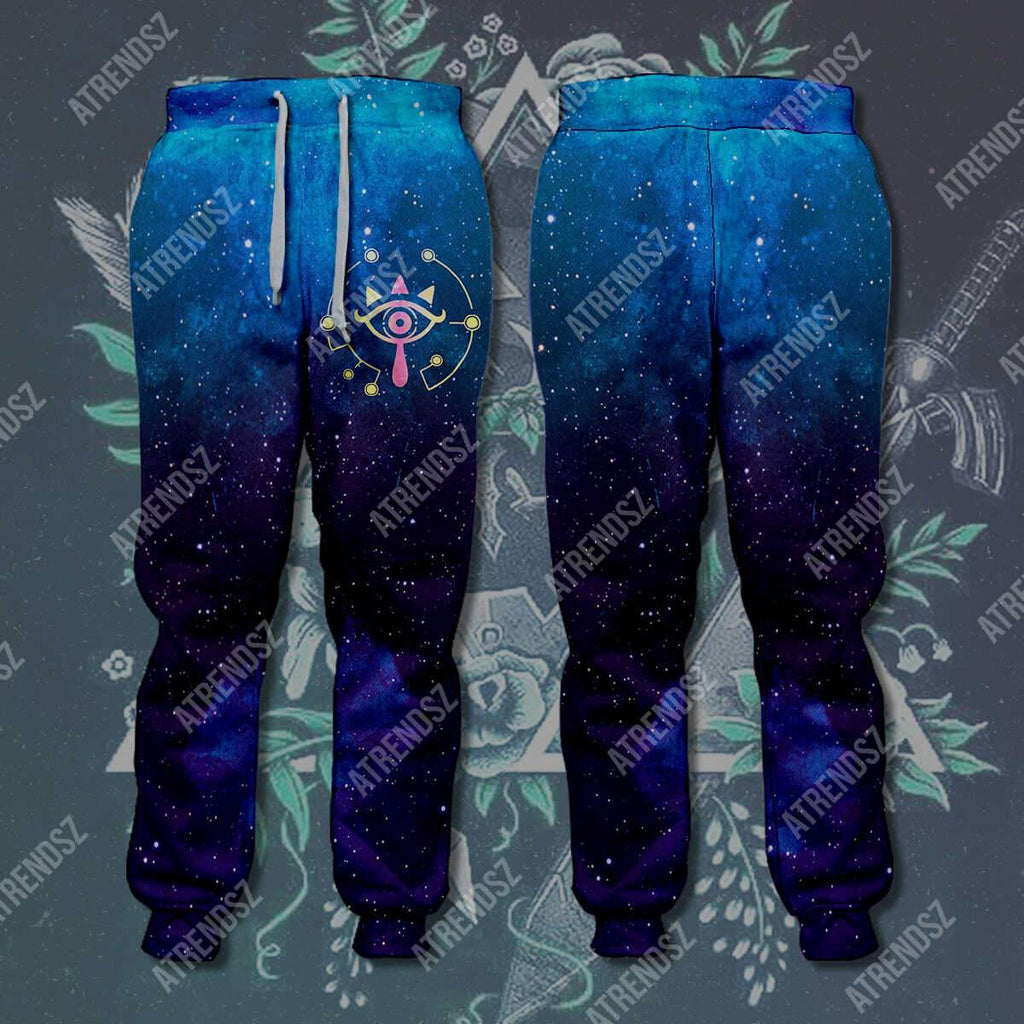  Legend Of Zelda Jogger Sheikah Eye Galaxy Pants Legend Of Zelda Pants 