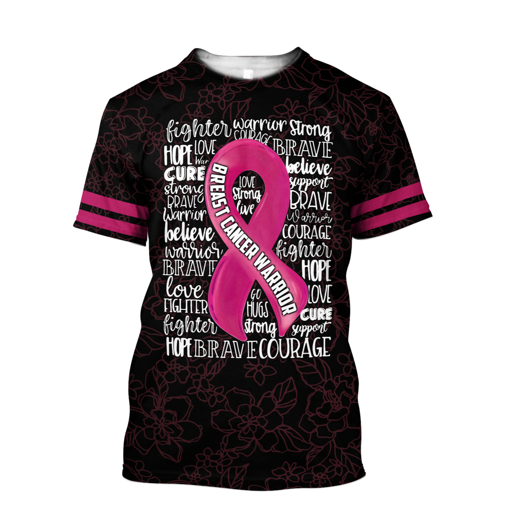Gifury Breast Cancer Shirt Breast Cancer Warrior Words Black Pink Hoodie Breast Cancer Hoodie Breast Cancer Apparel 2022