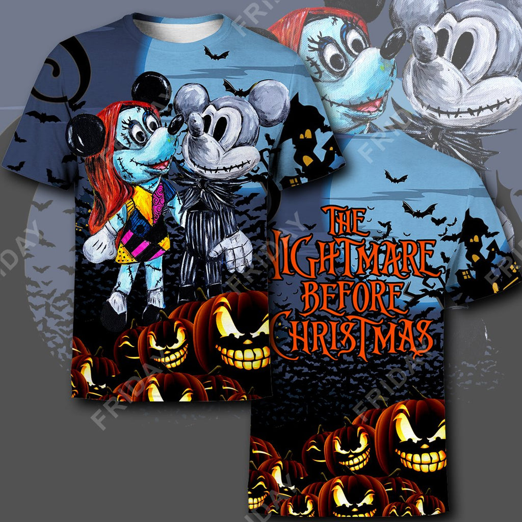  DN T-shirt Mouse Couple Night Of Halloween T-shirt Cool DN MK Mouse Hoodie Sweater Tank