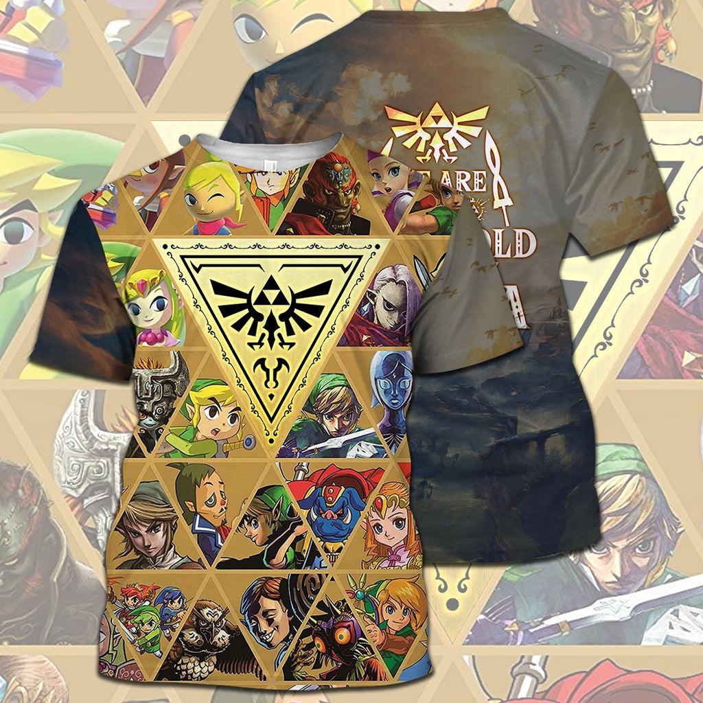  Legend Of Zelda Shirt LOZ Characters We Are Never Too Old For Zelda T-shirt Legend Of Zelda Hoodie 