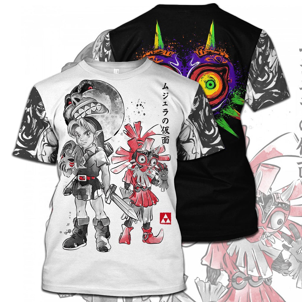  Legend Of Zelda Shirt Link Skull Kid The Moon T-shirt Legend Of Zelda Hoodie 