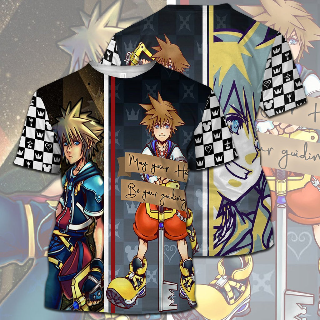  Kingdom Hearts T-shirt Sora May Your Heart Be Your Guiding Key T-shirt Hoodie  