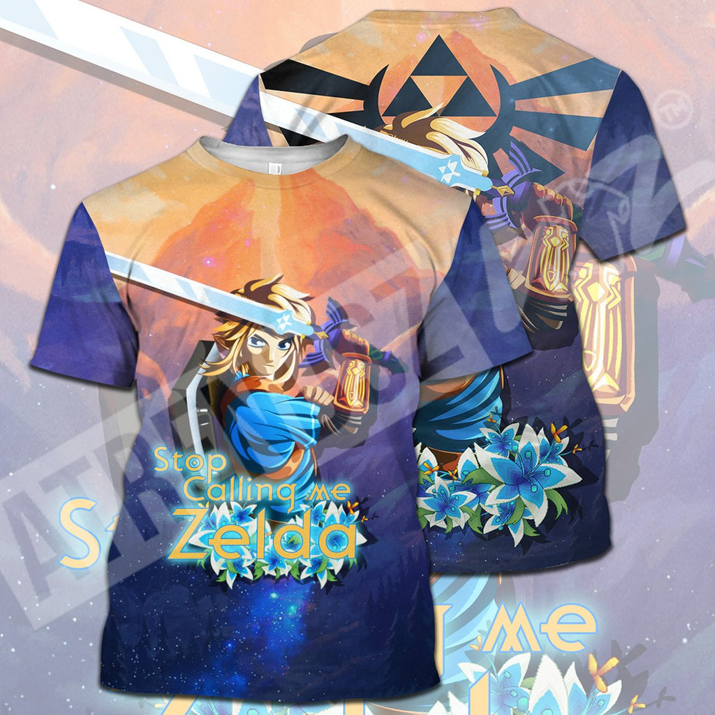  Legend Of Zelda T-shirt Link Stop Calling Me Zelda Funny T-shirt Legend Of Zelda Hoodie 