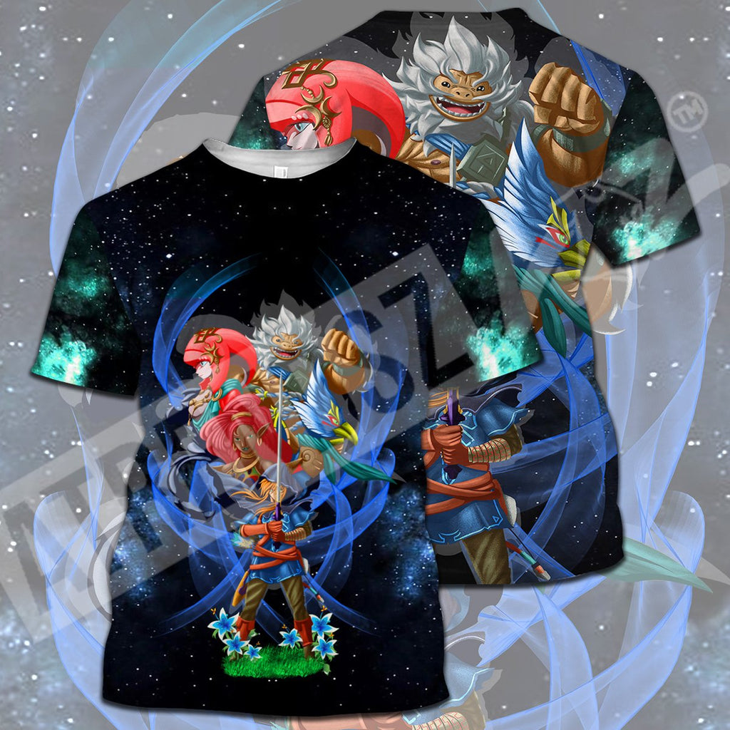  Legend Of Zelda Shirt Botw Link Mipha Daruk T-shirt Legend Of Zelda Hoodie 