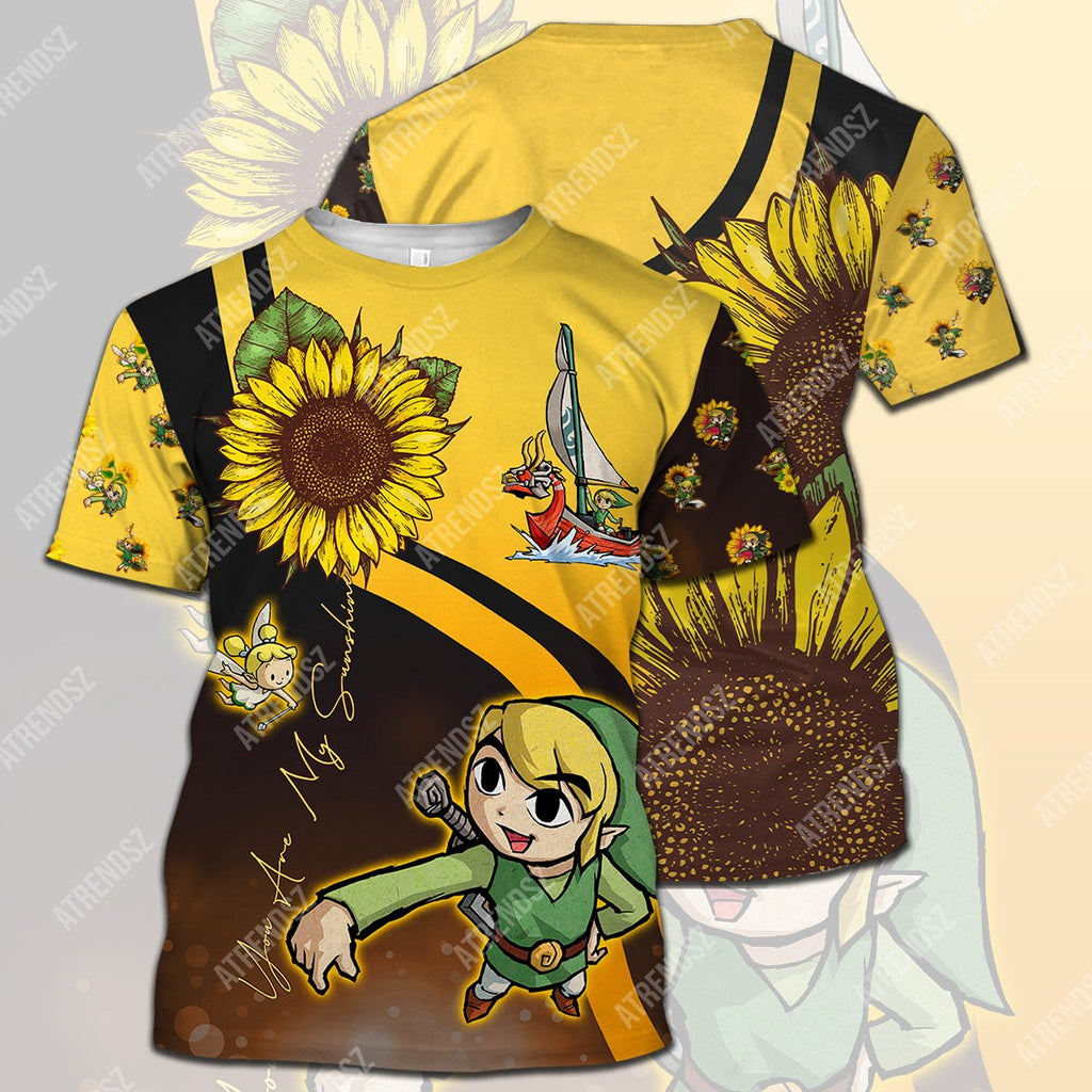  Legend Of Zelda Sunflower Shirt Link The King Of Red Lions Sunflower T-shirt Legend Of Zelda Hoodie 