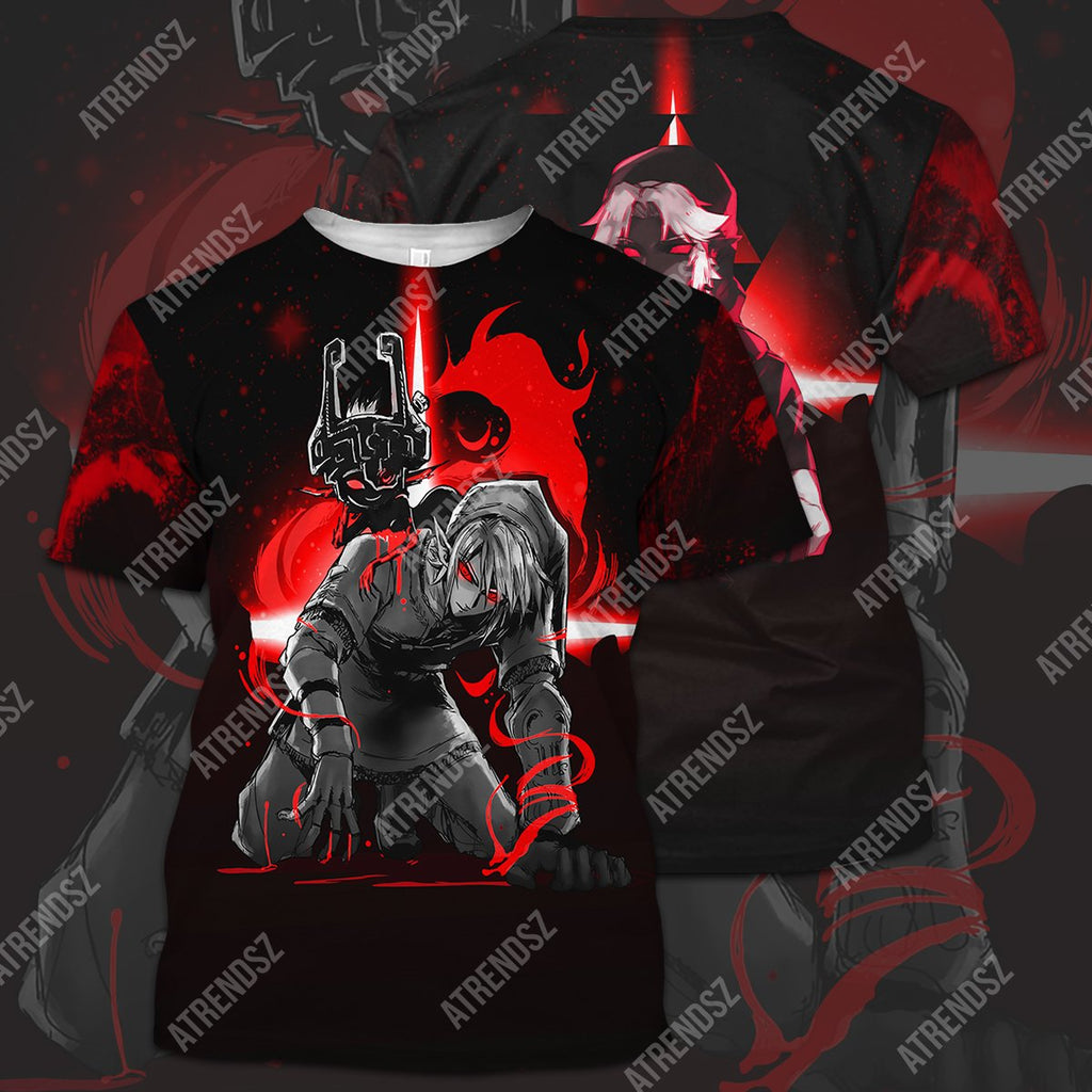  Legend Of Zelda Shirt Dark Link Black Red T-shirt Legend Of Zelda Hoodie 