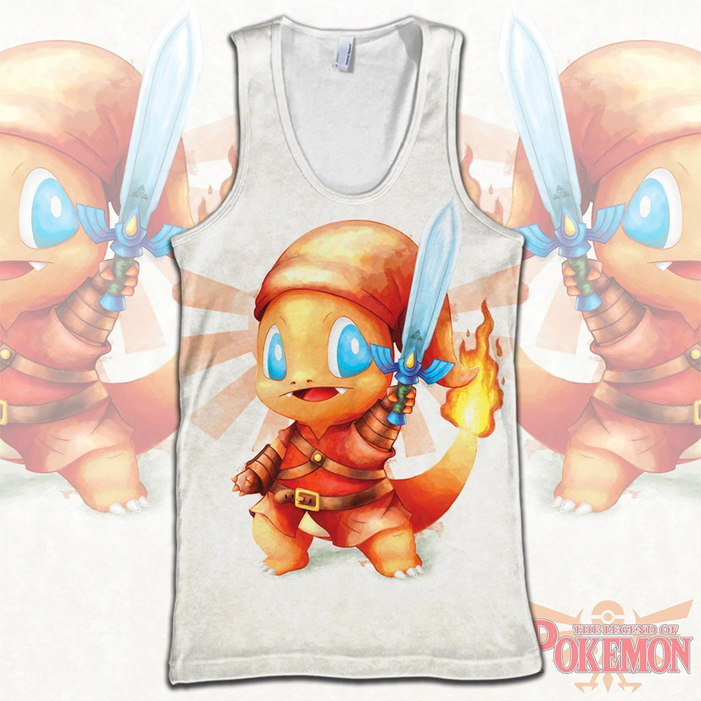  Legend Of Zelda Pokemon Shirt Charmander Fire Link T-shirt Legend Of Zelda Hoodie Legend Of Zelda Tank 