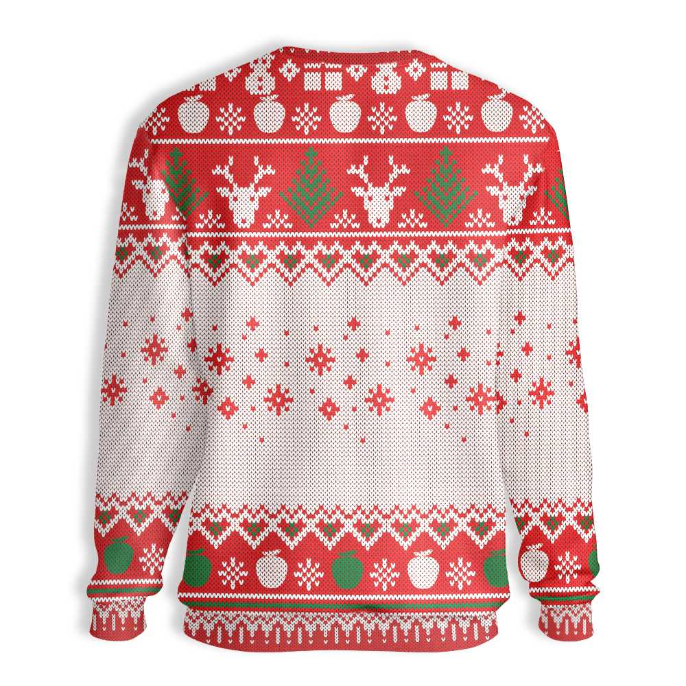 Gifury Teacher Christmas Sweater God Says You Are Awesome Teacher Crayons White Ugly Sweater Teacher Ugly Sweater 2023