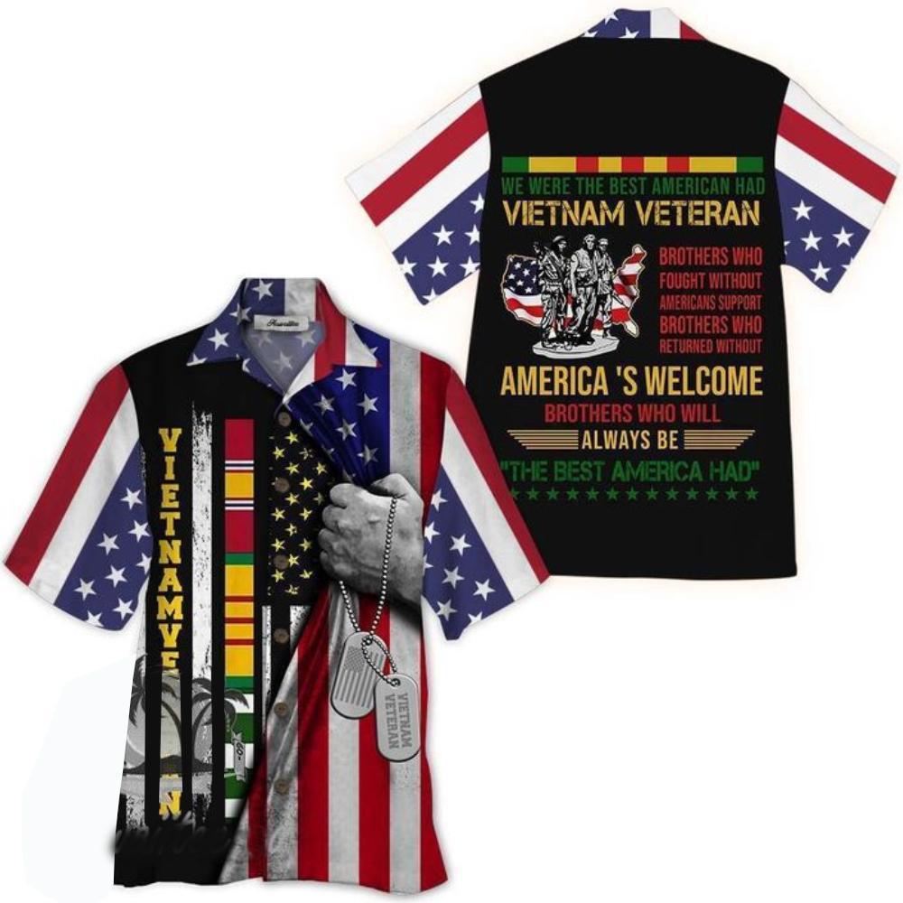 Vietnam Veteran Hawaii Shirt Brothers Who Will Always Be The Best America Had Aloha Shirt