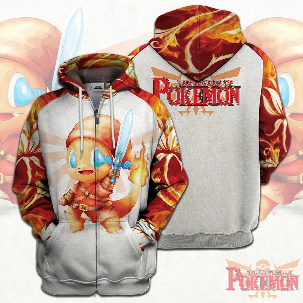  Legend Of Zelda Pokemon Shirt Charmander Fire Link T-shirt Legend Of Zelda Hoodie Legend Of Zelda Tank 