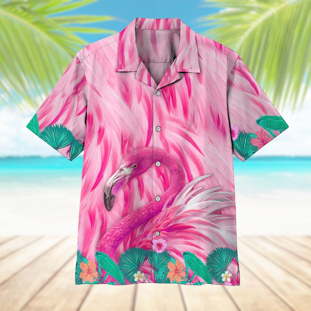 Gifury Flamingo Hawaii Shirt Pink Flamingo Hawaiian Shirt Flamingo Aloha Shirt 2024