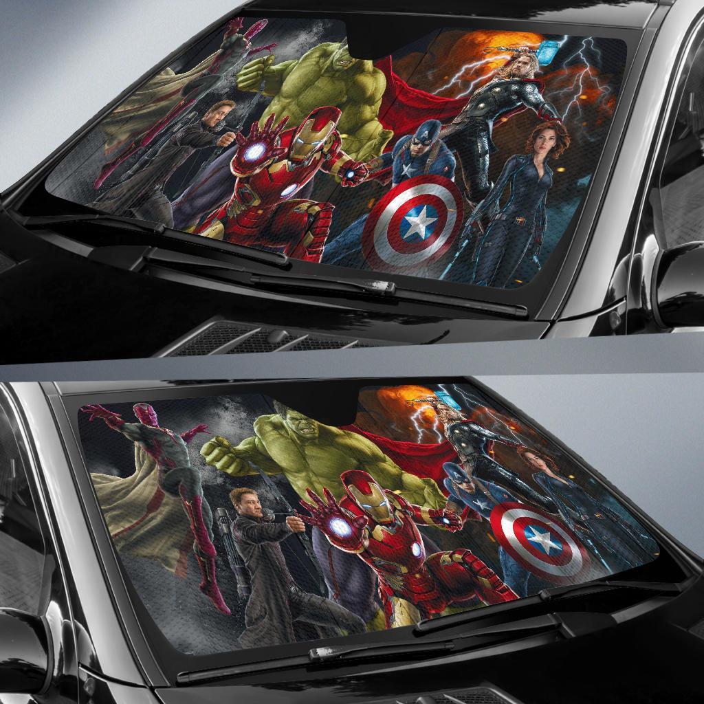 MV Windshield Sun Shade Avengers Team Car Sun Shade MV Car Sun Shade