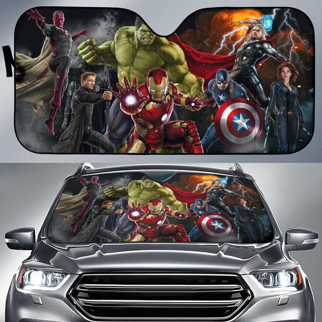 MV Windshield Sun Shade Avengers Team Car Sun Shade MV Car Sun Shade