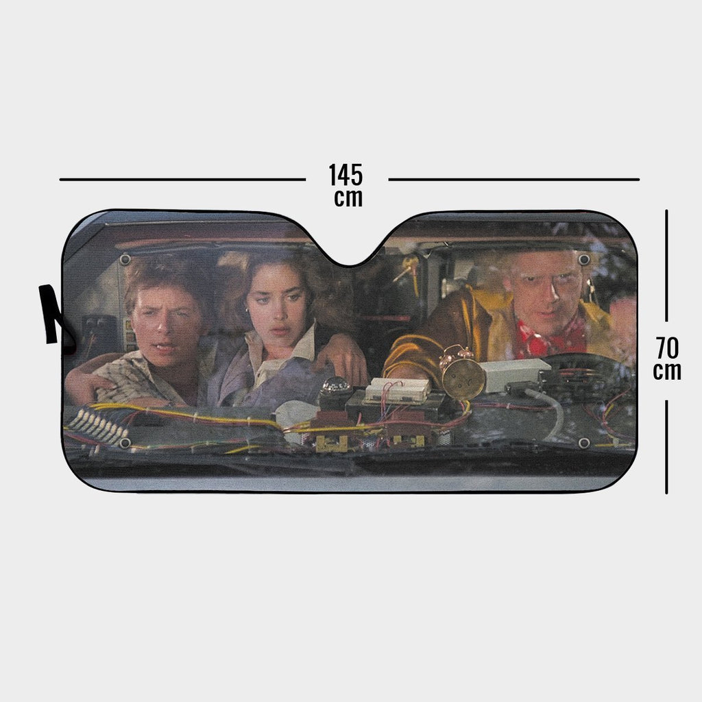 Back To The Future Windshield Sun Shade Back To The Future Characters Car Shade