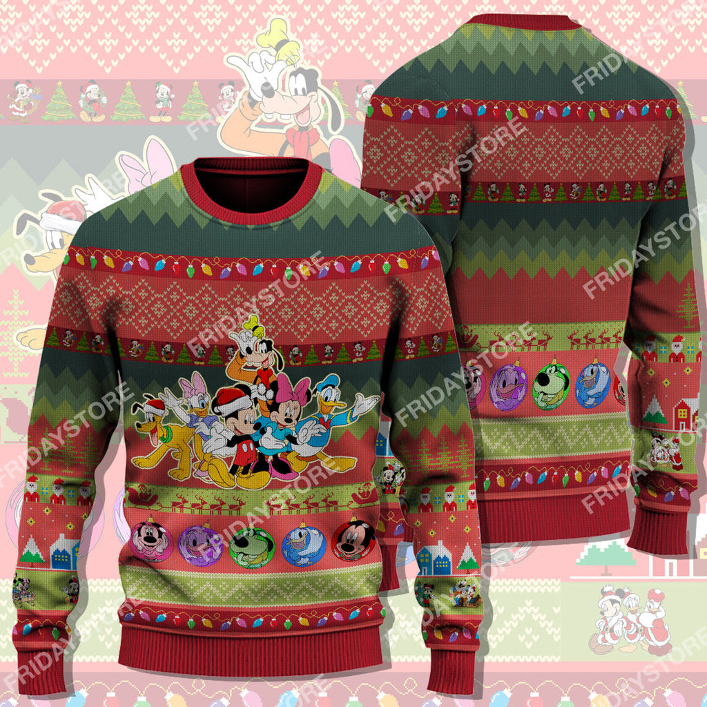  DN Sweater House Of Mouse Christmas Ugly Sweater Amazing DN MK Mouse Ugly Sweater