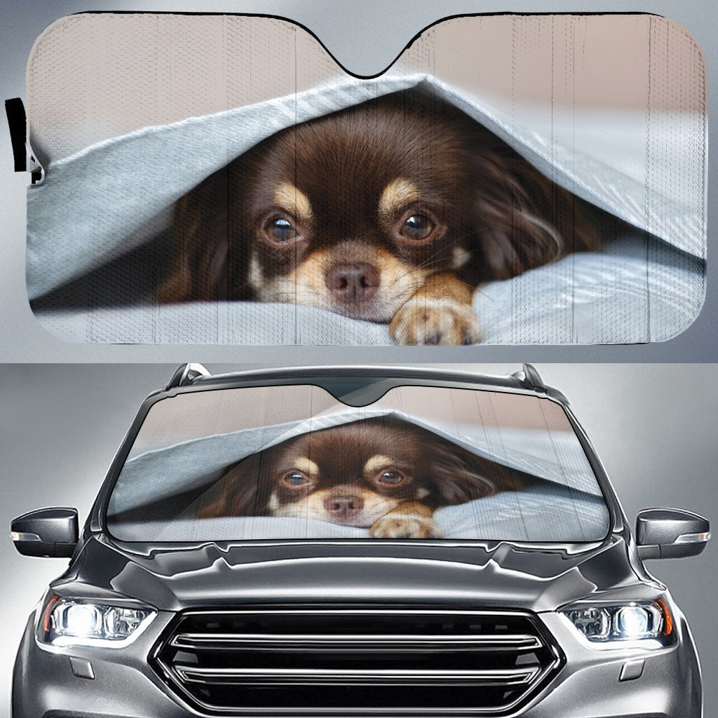 Gifury Dog Car Sun Shade Cute Chihuahua Windshield Sun Shade Dog Windshield Sun Shade 2022