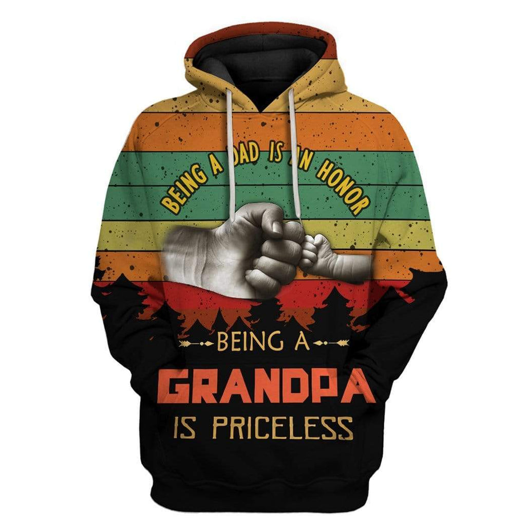 Gifury Father's Day Gift Father Apparel Dad And Grandpa Hoodie Being A Grandpa Is Priceless 3D Hoodie 2022