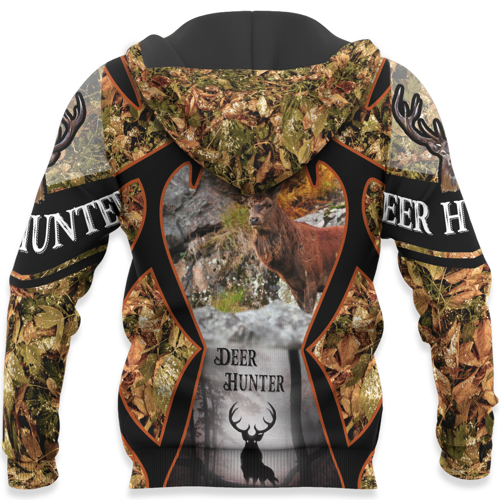 Gifury Hunting T-shirt Deer Hunter Leaves 3d T-shirt Hunting Hoodie Hunting Apparel 2025