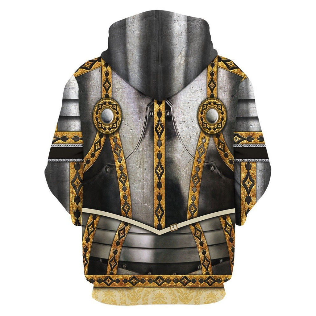 Historical Hoodie King Philip II of Spain Armor Costume 3d Hoodie Apparel Adult Full Size