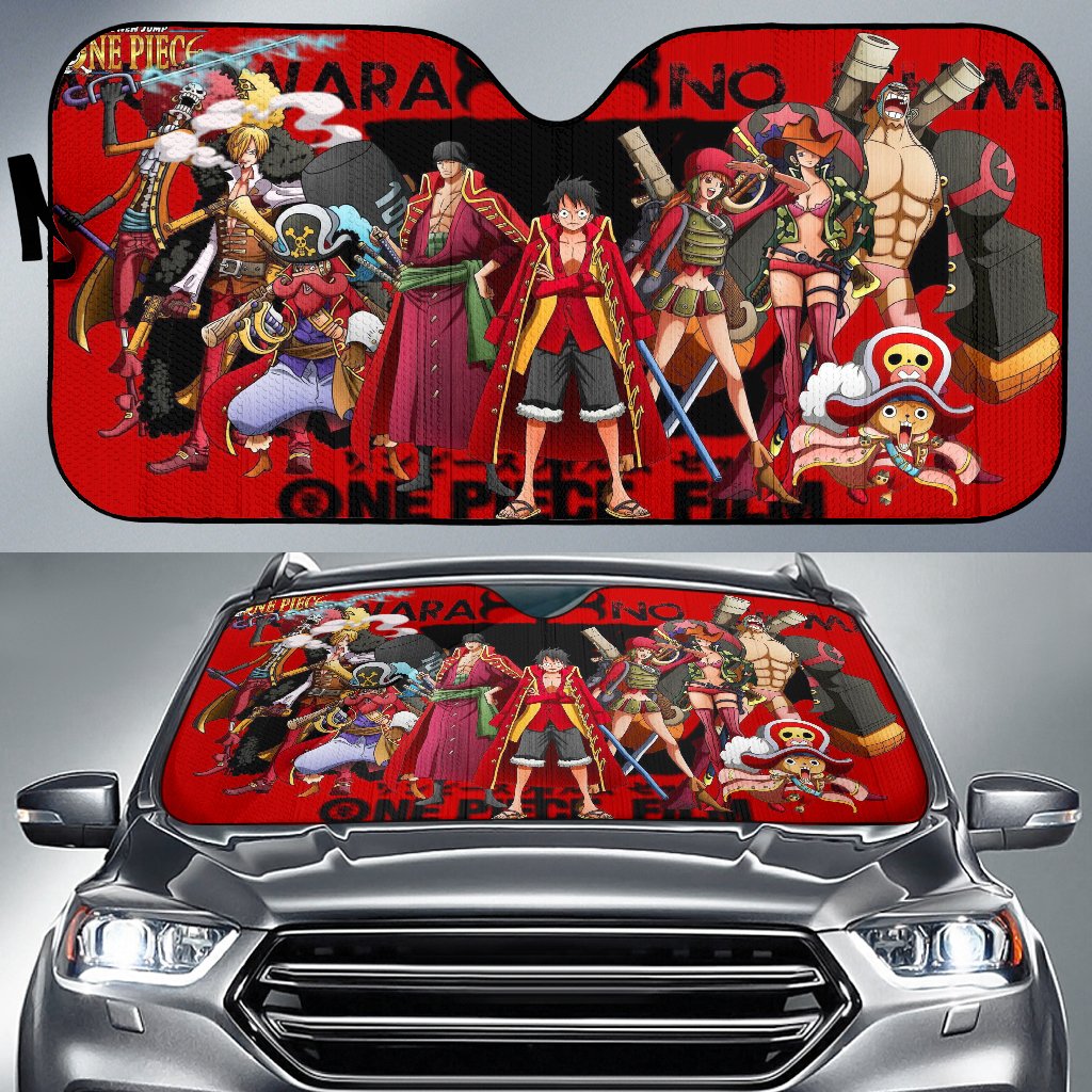  One Piece Windshield Sun Shade One Piece Chacracters Red Car Sun Shade