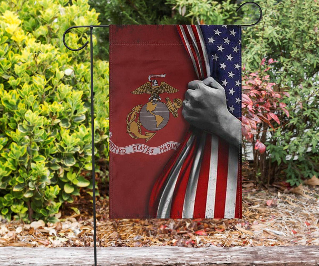 4th Of July Flags U.S Marine Corps Flag Inside American Flag Garden Flag House Flag Welcome Holiday 4th Of July