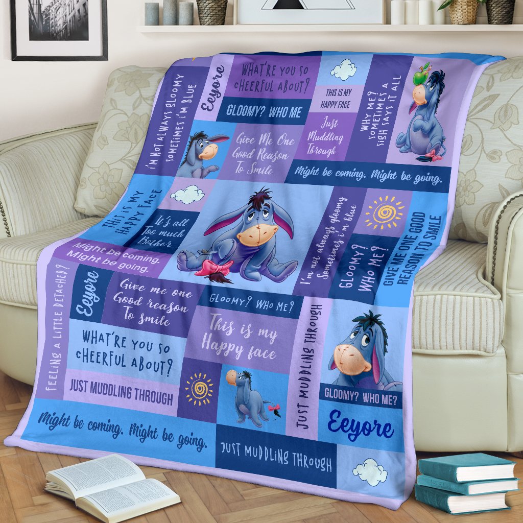 DN Blanket WTP Blanket Eeyore Blue Purple Blanket