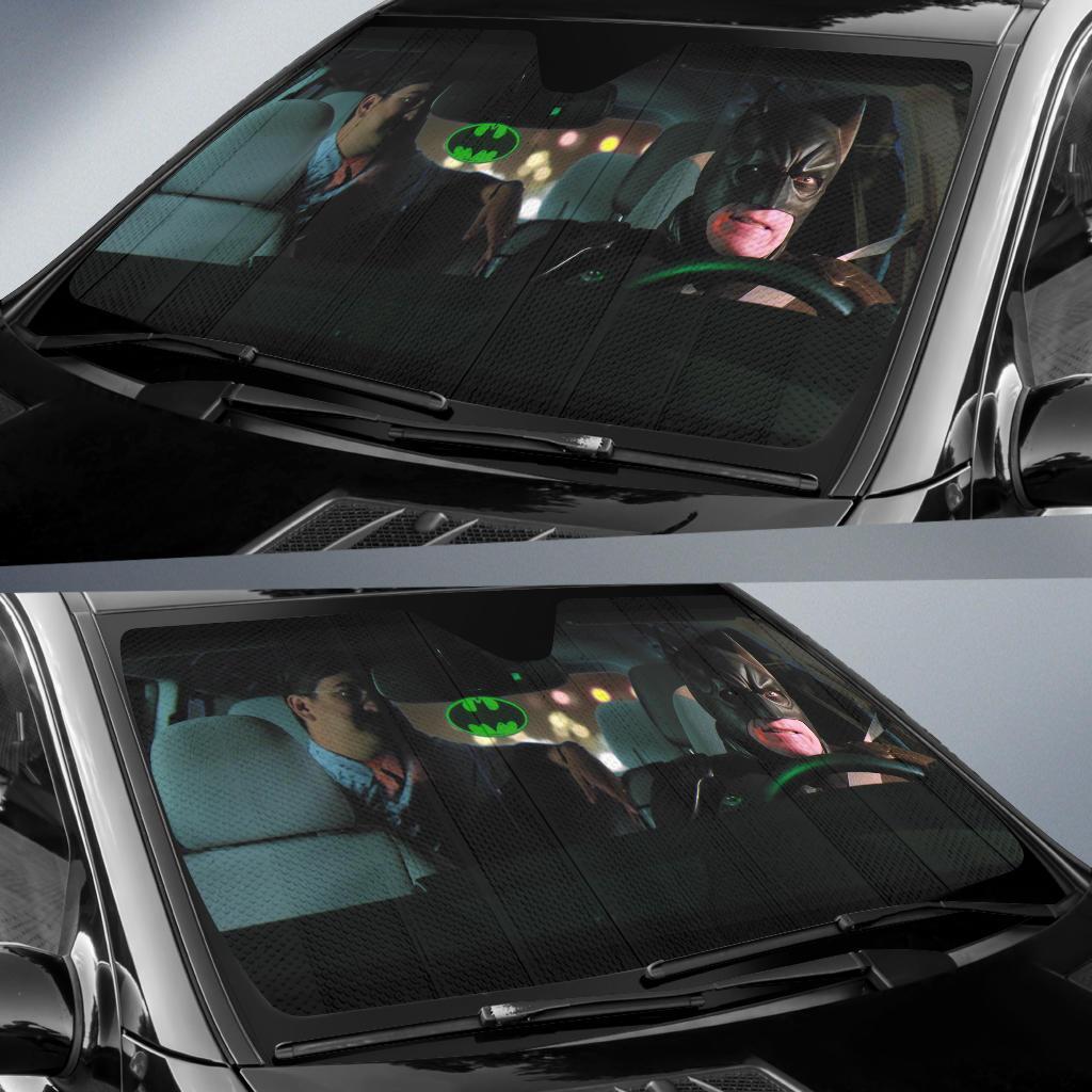  DC Batman Car Sun Shade Batman Uber Funny Windshield Sun Shade