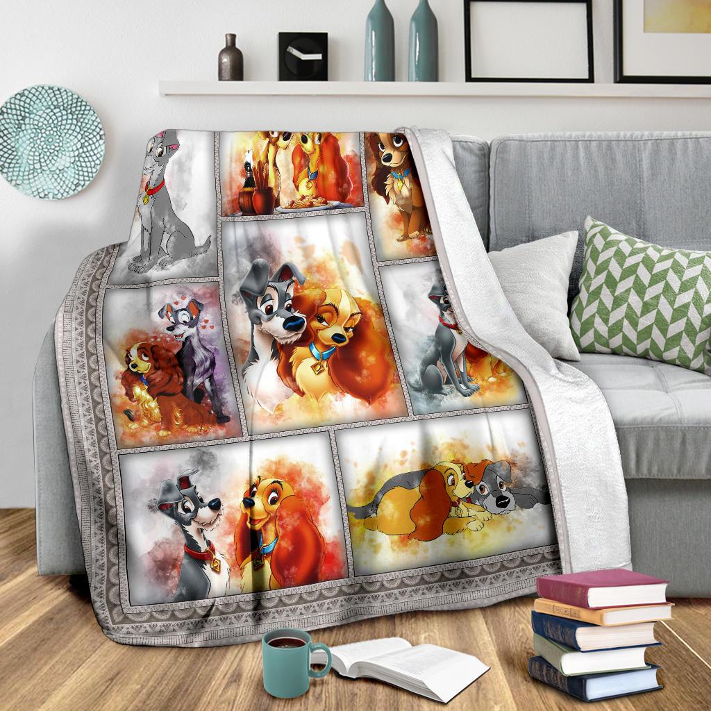  DN Blanket Dog Lady And The Tramp Blanket