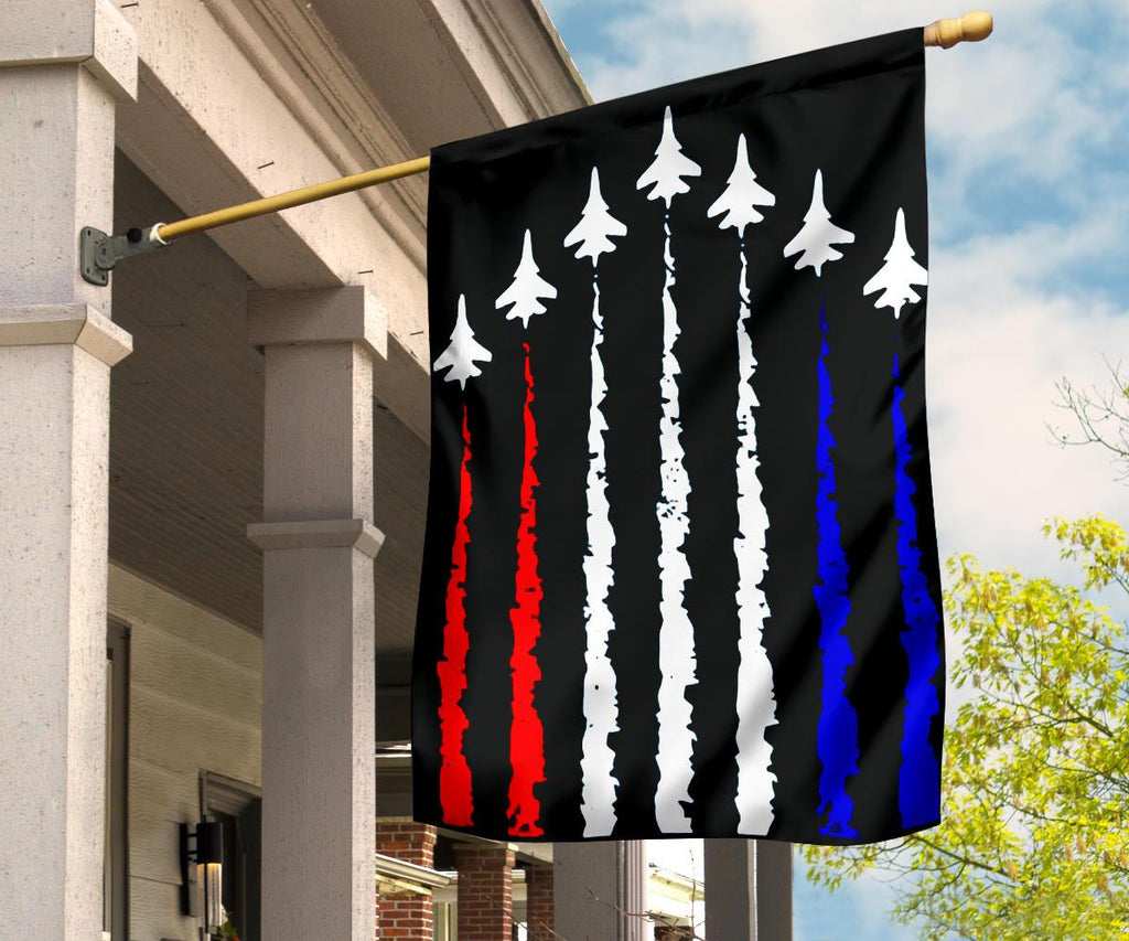 4th Of July Flags US Air Force Show Red White Blue Independece Day's Gift Flag