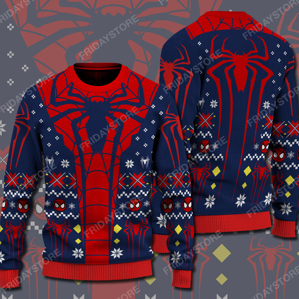  MV Ugly Sweater MV Amazing Spider Christmas Sweater Cool Spiderman Sweater 