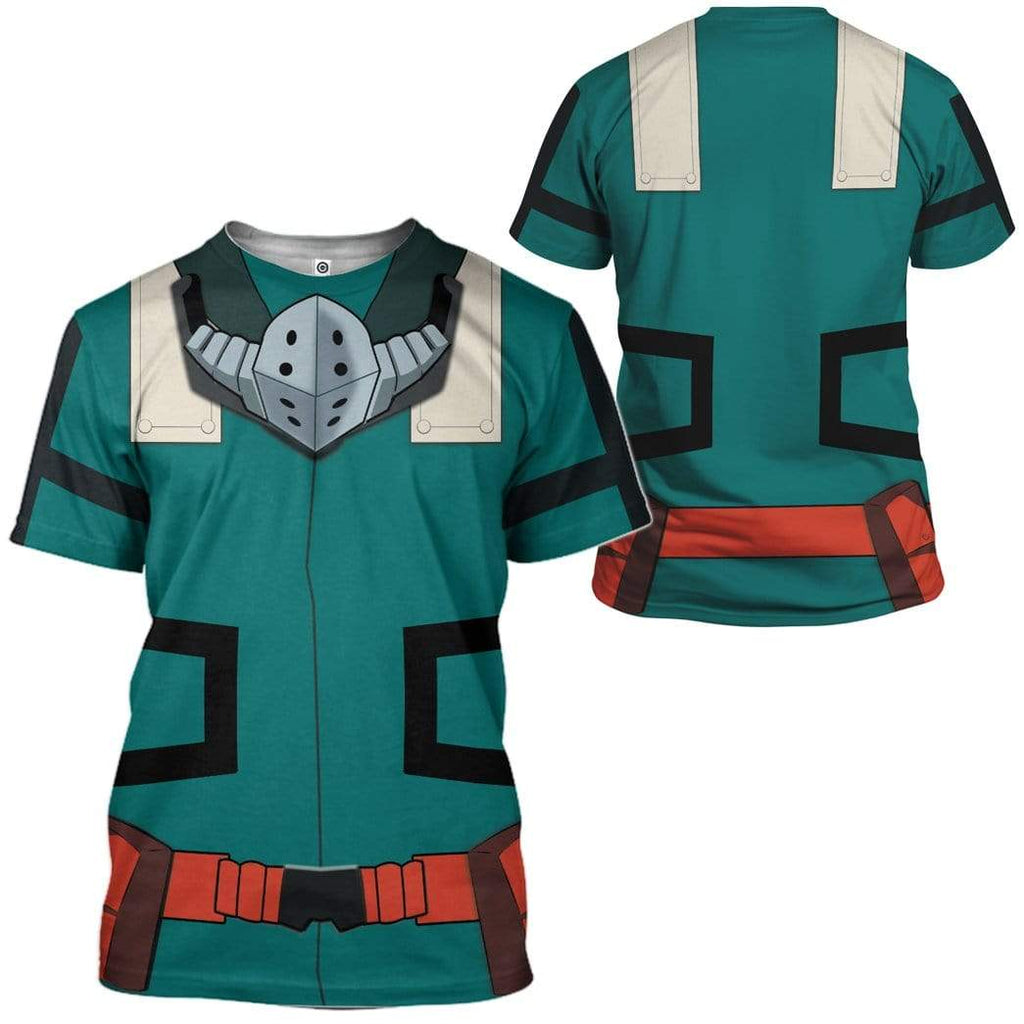  My Hero Academia T-shirt Izuku Green Costume T-shirt Hoodie  