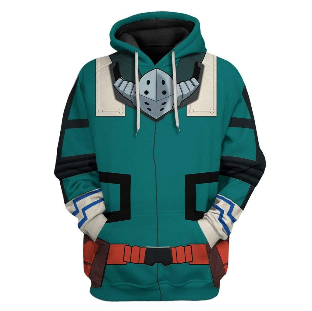  My Hero Academia T-shirt Izuku Green Costume T-shirt Hoodie  