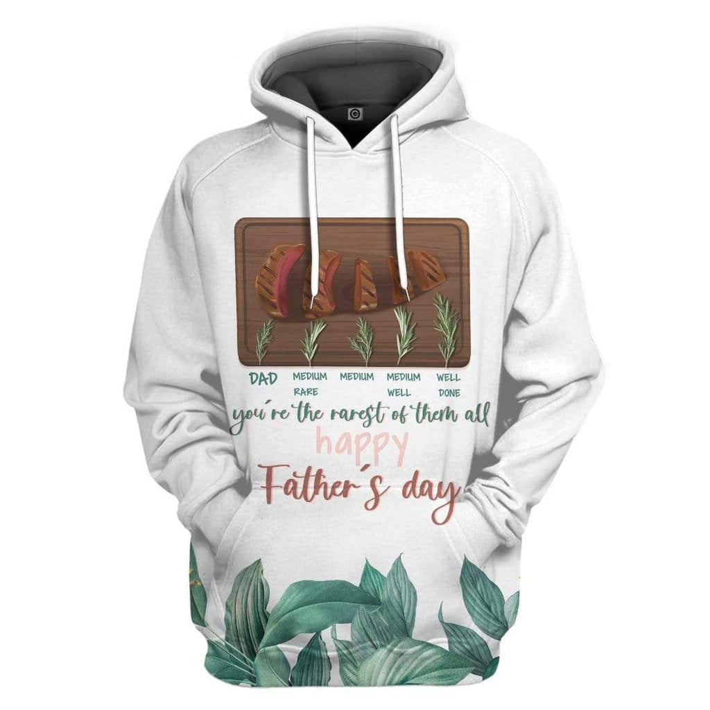 Gifury Father Meat Lover Hoodie Father Apparel Dad Is The Rarest Of Them All Hoodie Father's Day Gift 2022
