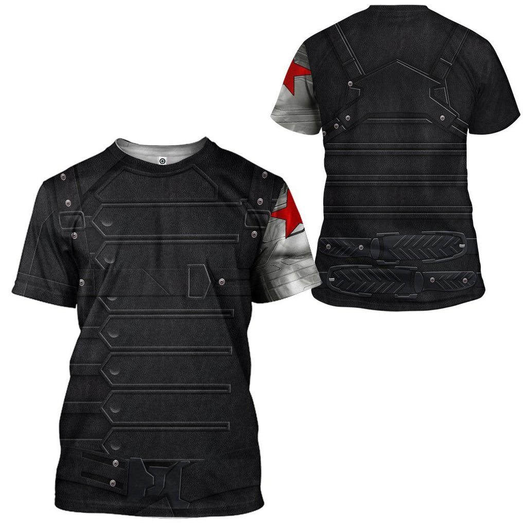 MV Shirt MV Winter Soldier Bucky Barnes Costume 3d Hoodie MV Hoodie