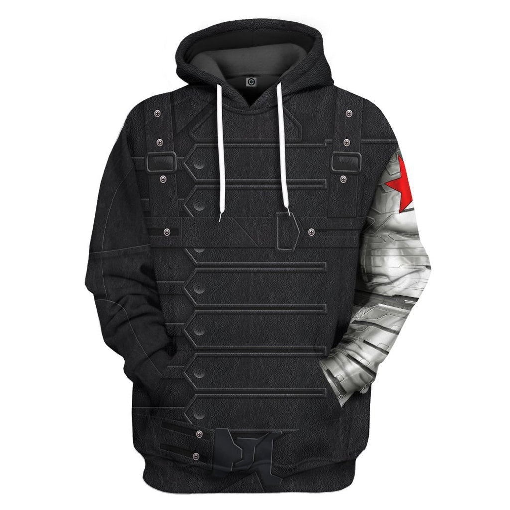 MV Shirt MV Winter Soldier Bucky Barnes Costume 3d Hoodie MV Hoodie