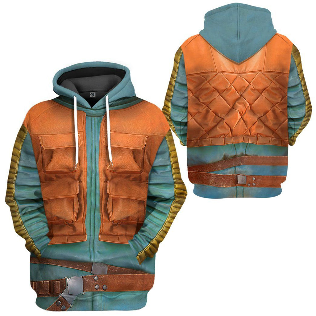  SW T-shirt SW Greedo Costume 3d Orange Blue T-shirt Hoodie   