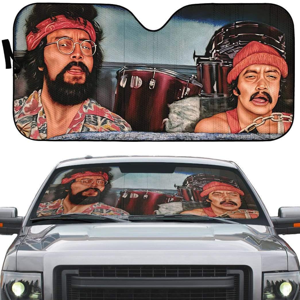 Cheech And Chong Car Sun Shade Cheech And Chong Painting Windshield Su ...