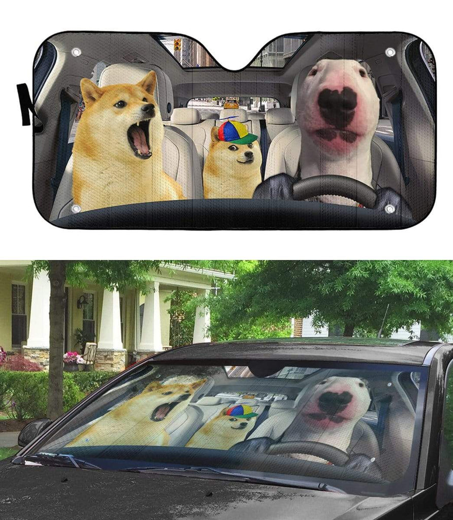 Gifury Dog Meme Car Sun Shade Doge Meme Windshield Sun Shade Dog Windshield Sun Shade 2025