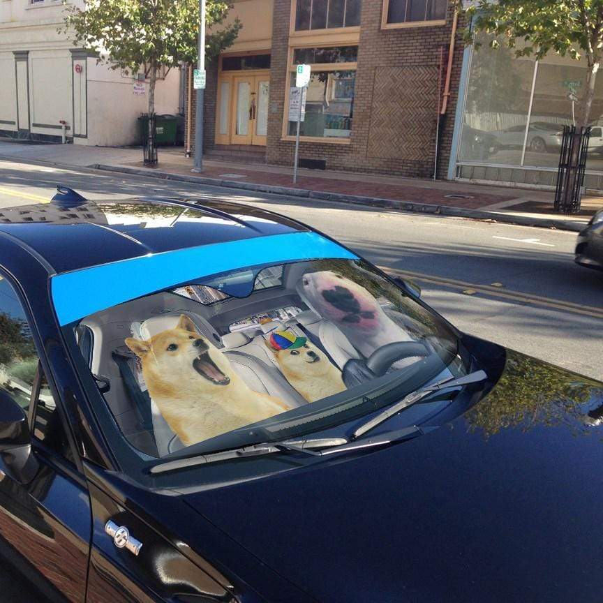 Gifury Dog Meme Car Sun Shade Doge Meme Windshield Sun Shade Dog Windshield Sun Shade 2026