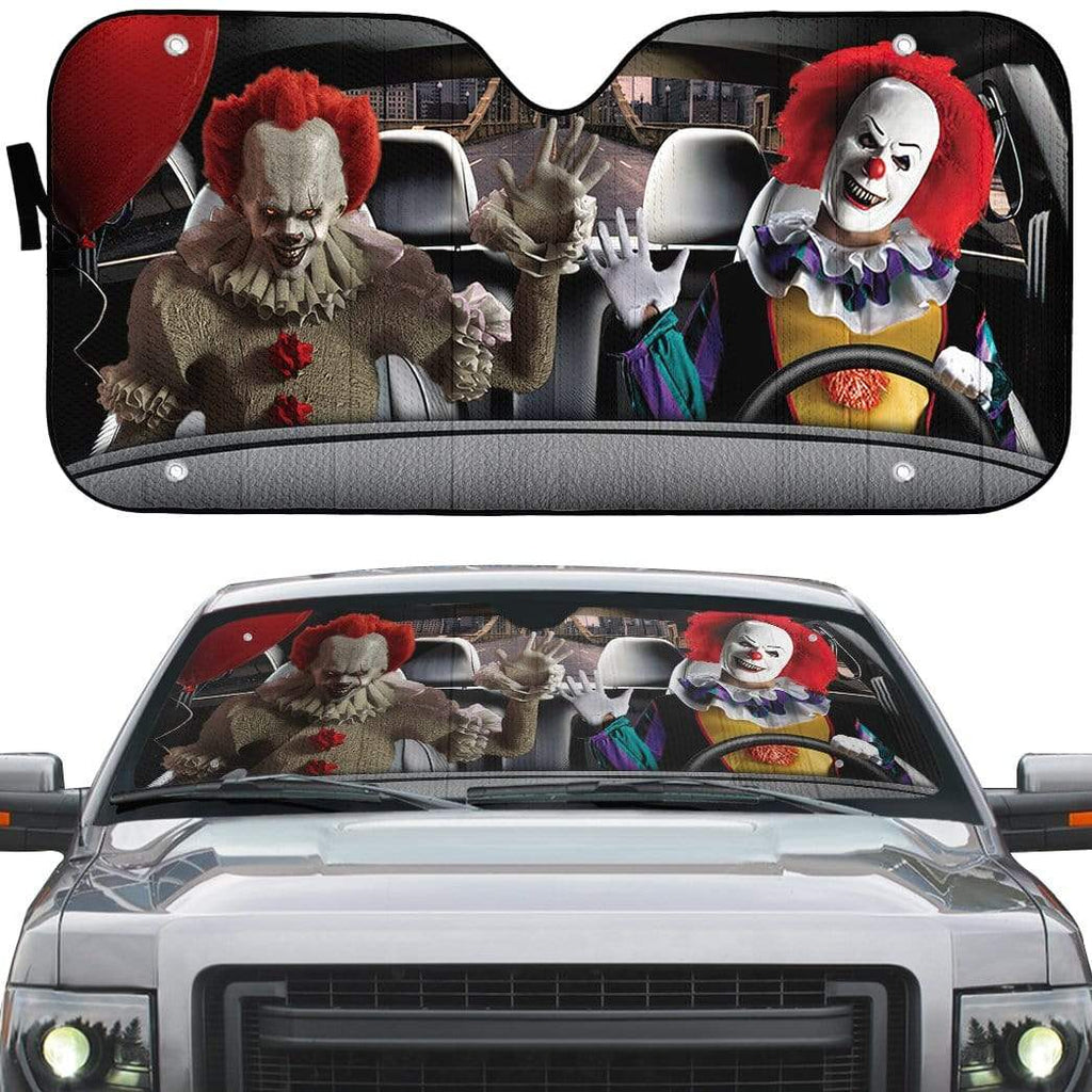  IT Horror Car Sun Shade Pennywise Old New Version Auto Sun Shade