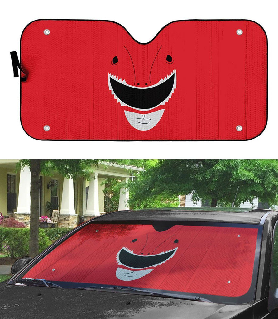 Power Ranger Car Sun Shade Mighty Morphin Power Ranger Red Ranger Windshield Sun Shade