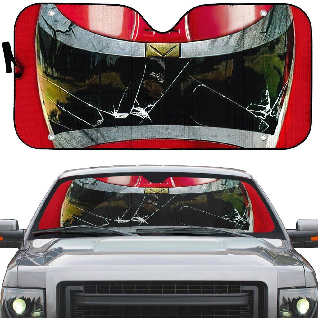 Power Ranger Car Sun Shade Power Ranger Red Ranger Windshield Sun Shade