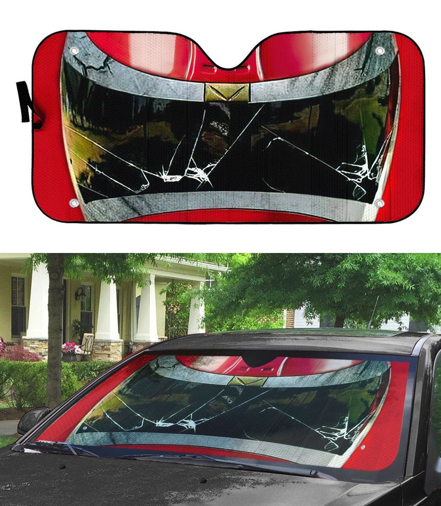 Power Ranger Car Sun Shade Power Ranger Red Ranger Windshield Sun Shade