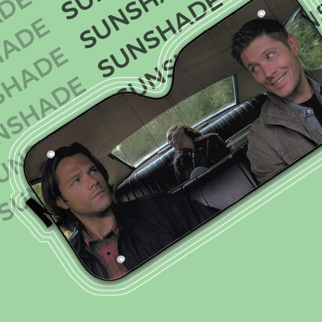  Supernatural Car Sun Shade Dean And Sam Winchester Auto Sun Shade