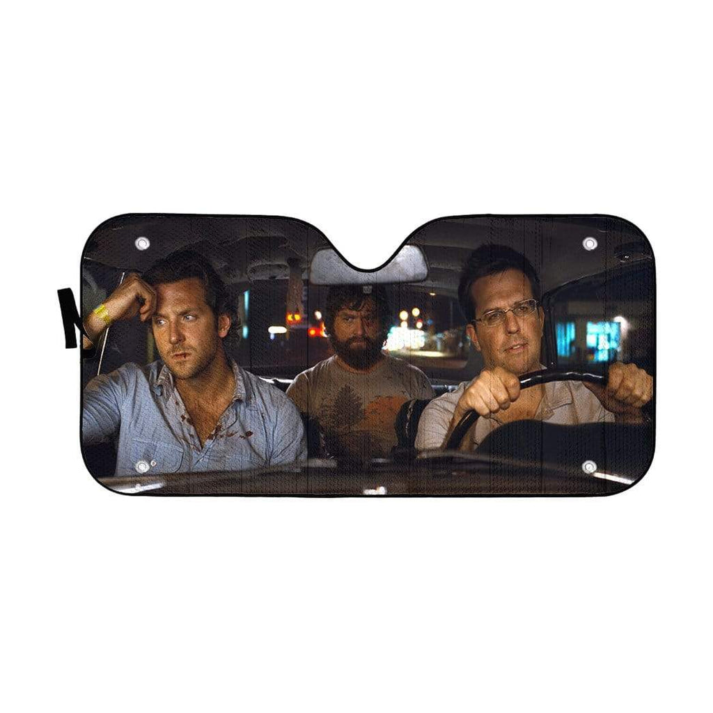  The Hangover Car Sun Shade Phil Stu And Alan In Car Windshield Sun Shade