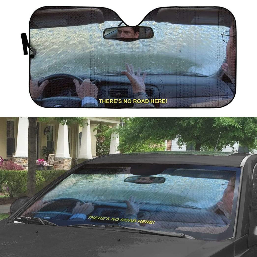  The Office Car Sun Shade Micheal Drives Into Lake There's No Road Here Windshield Sun Shade