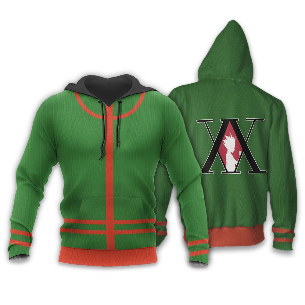  Hunter X Hunter Shirt Gon Freecss Suit Costume Green Shirt Hunter X Hunter Hoodie Hunter X Hunter Merch  