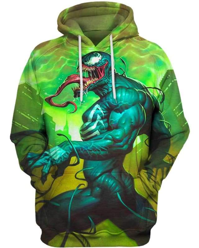 MV Hoodie Venom Shirt Venom In City Green Hoodie Venom Hoodie