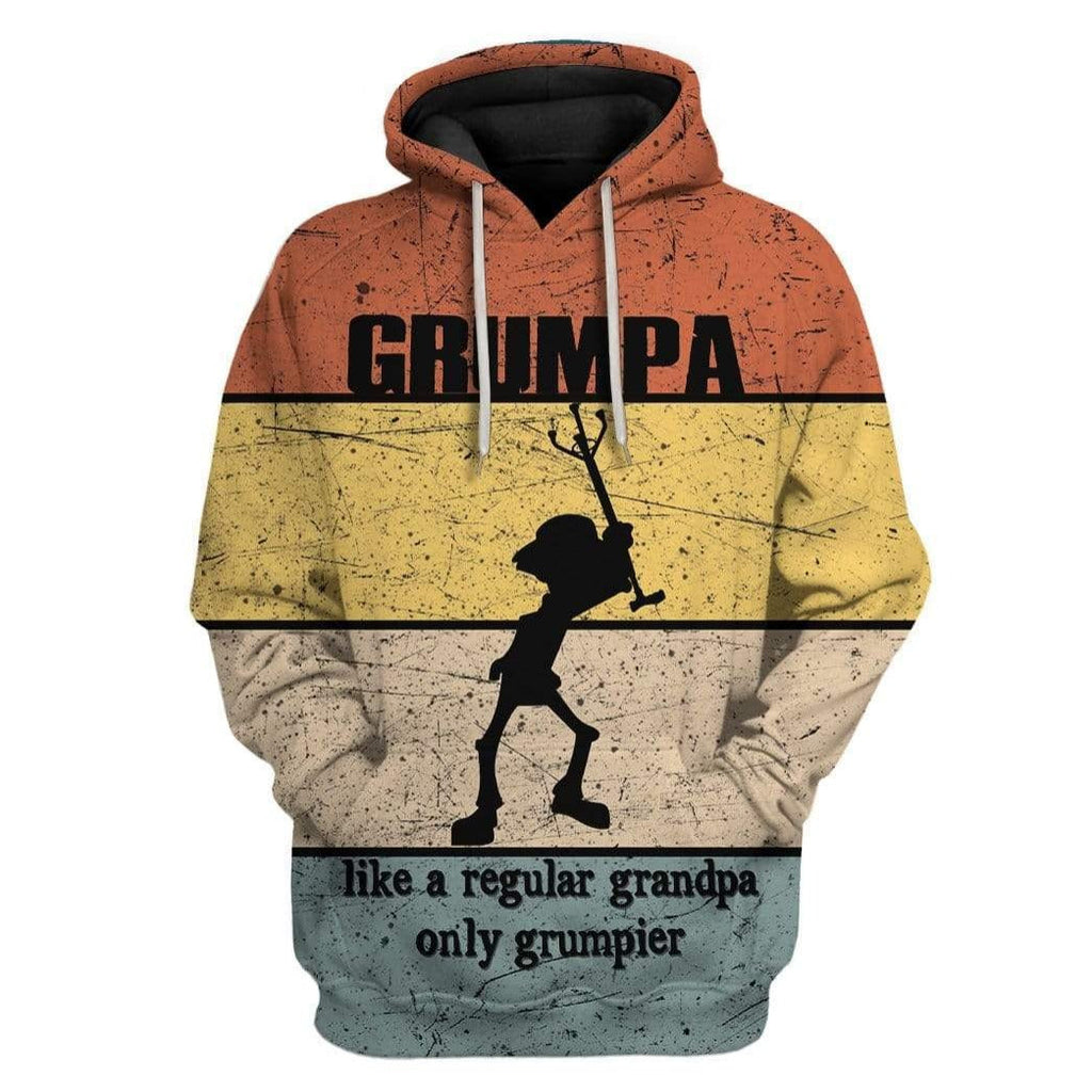 Gifury Grandpa Hoodie Vintage Grumpy Like A Regular Grandpa Hoodie Grandpa Shirt Grandpa Apparel 2022