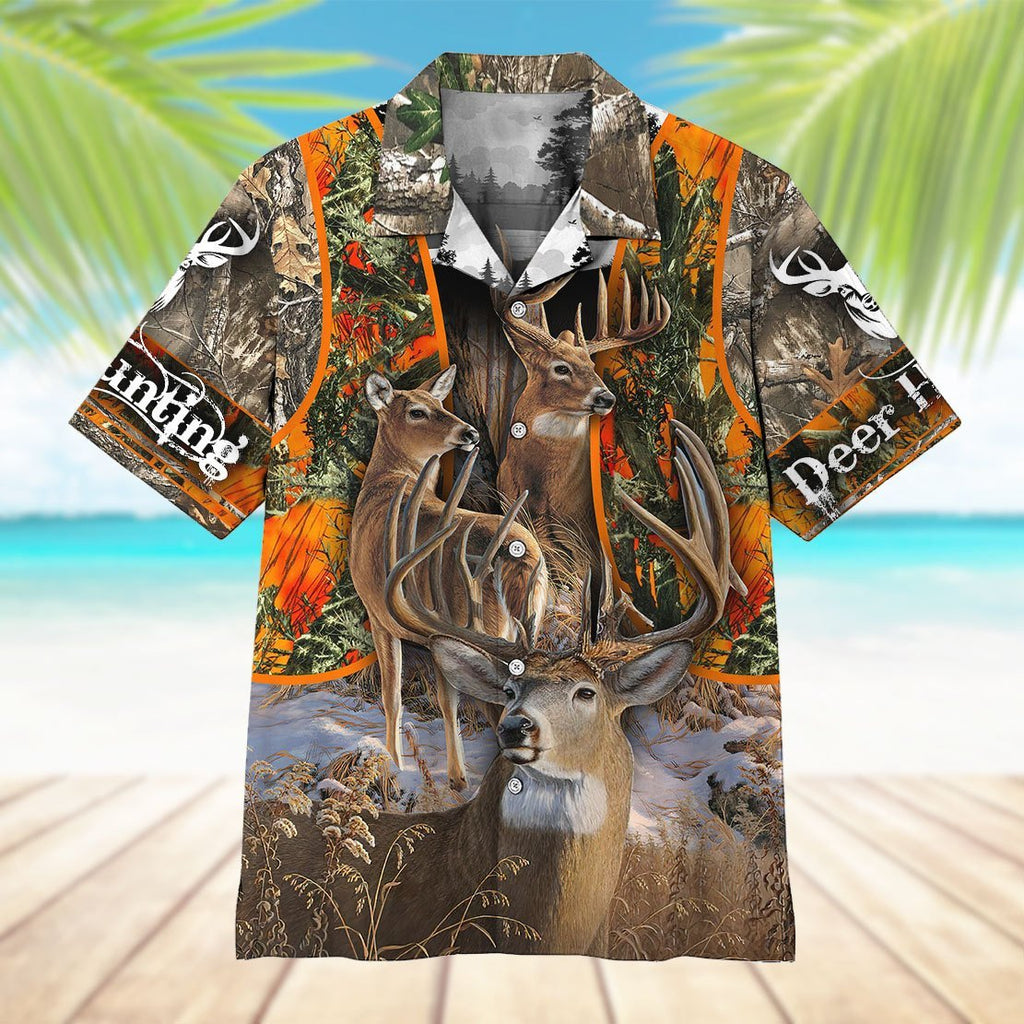 Gifury Hunting Shirt Hunting Aloha Shirt Deer Hunting Forest Hawaiian Shirt 2025